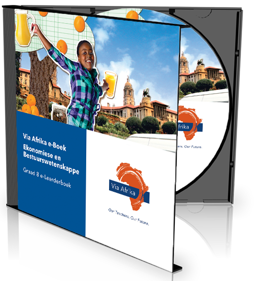 e-Boek op CD vir rekenaars: Via Afrika Ekonomiese en Bestuurswetenskappe Graad 8 Leerderboek